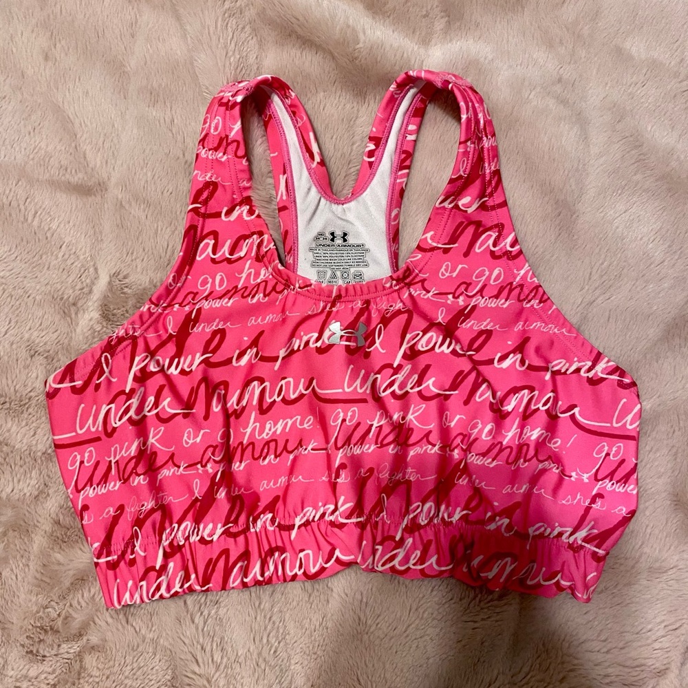 Under Armour Sports Bra (Breast Cancer Awareness)